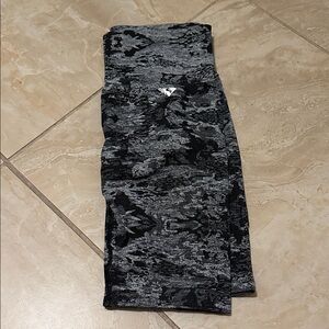 Women's Black and Gray Bike Shorts